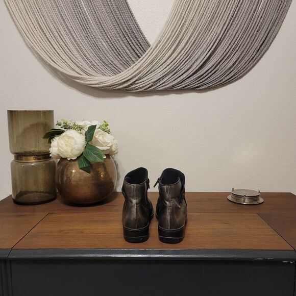 Rieker Antistress Two-Tone Metallic Ankle boots Sz 38 - Picture 5 of 8